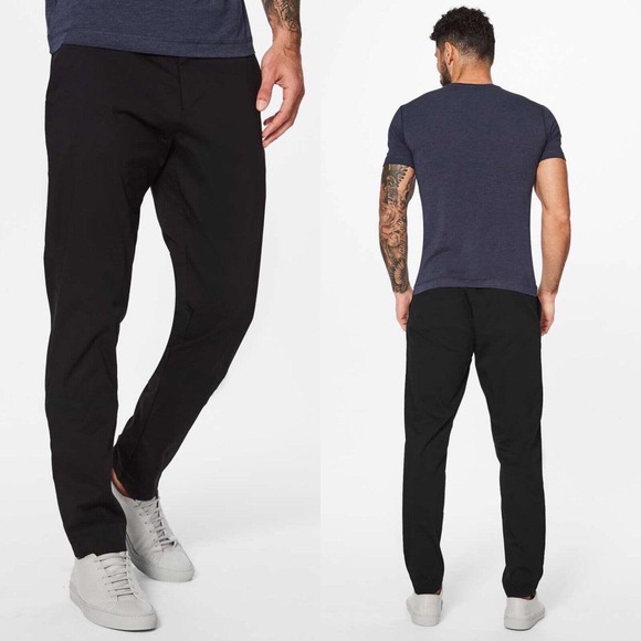 Lululemon Men's 34 Commission Pant Classic Swift Cotton M5440S Black - Picture 2 of 11